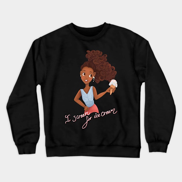 I Scream for Ice Cream Crewneck Sweatshirt by LunarFox